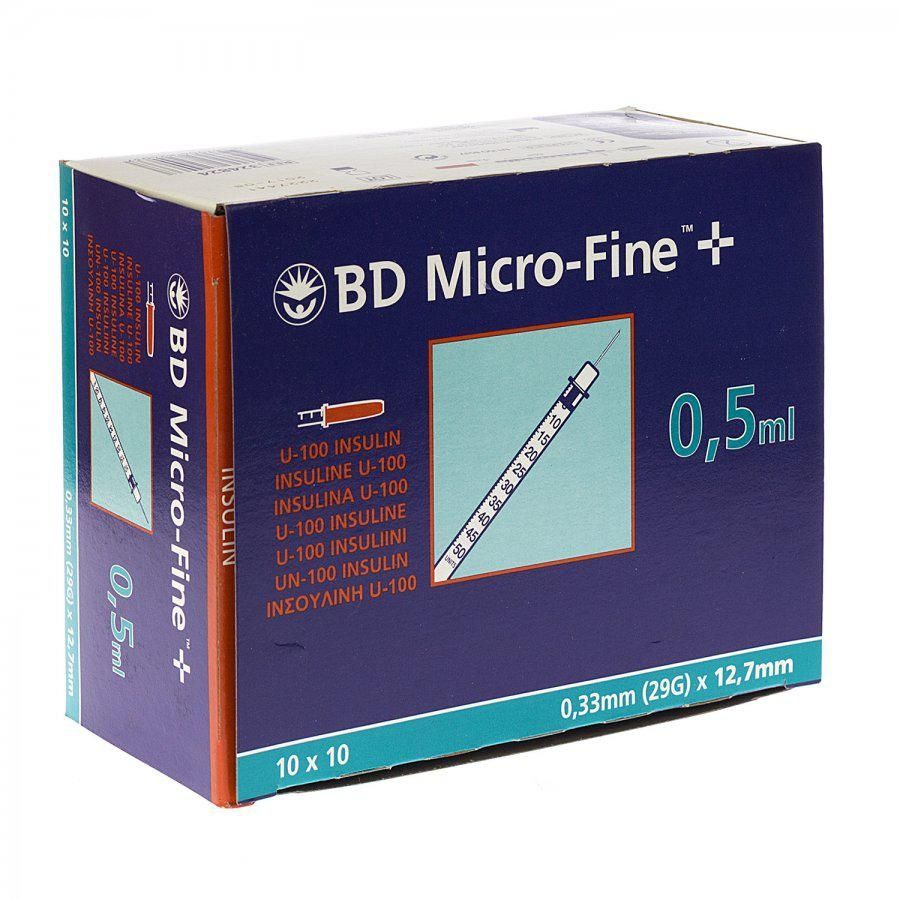 BD Microfine Insuline 0,5 ml – 100