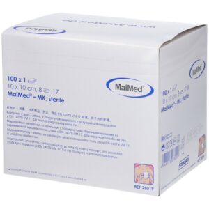 Steriele compressen 10 x 10 cm, 8-lagig - 100 stks - Afbeelding 1