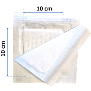 Steriele compressen 10 x 10 cm, 8-lagig - 100 stks - Afbeelding 4