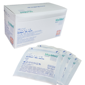 Steriele compressen 5 x 5 cm, 8-lagig - 100 stks - Afbeelding 2