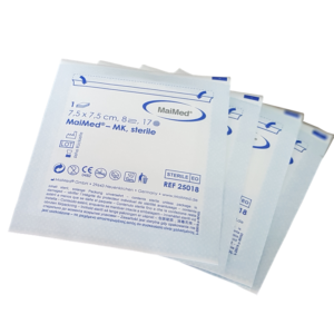 Steriele compressen 7,5 x 7,5 cm, 8-lagig - 100 stks - Afbeelding 1