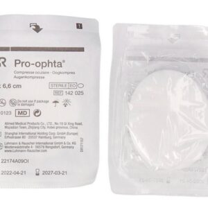 Pro Ophta steriele oogcompressen 5,3 x 6,6 cm, doosje à 12 stks - Afbeelding 2