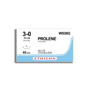 Prolene 3/0 met naald 24 mm, doos à 12 stks - Afbeelding 1