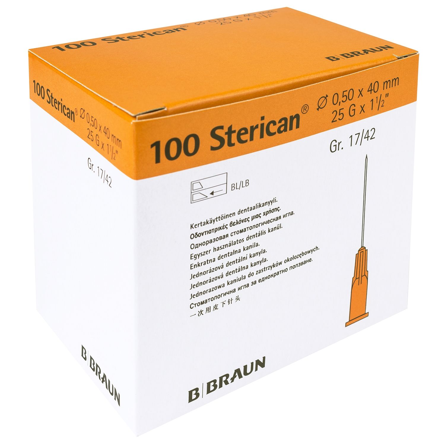 Sterican Naalden 25Gx40mm-box