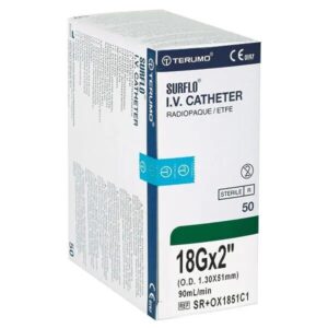 I.V. Catheter Surflo Naalden 18G x 2 1/2" & 18G x 2"
