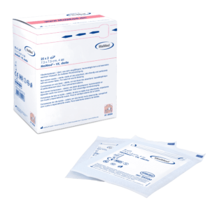 MaiMed non-woven steriele compressen 7,5 x 7,5 cm, 4-lagig