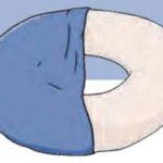 Latexkussen rond met overtrek